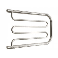 Полотенцесушитель водяной ДВИН D 50/80 c полкой 1"-1/2" К0 полированный (4627085927754)