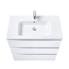 THE GAP Модуль д/раковины 800 мм, 3 ящика, белый глянец