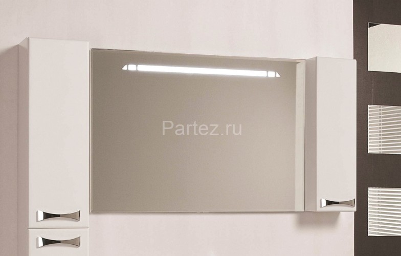 Зеркало-шкаф AQUATON Диор 100 с подсветкой, правый, белый (1A167902DR01R)