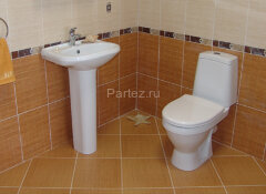 Унитаз-компакт Sanita Лада Эконом с сидением стандарт (WC.CC/Lada/1-P/WHT.G/S1)