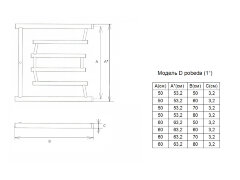 Полотенцесушитель водяной ДВИН D &quot;Pobeda&quot; лесенка 50/50, полированный (4627106963723)
