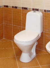 Унитаз-компакт Sanita Самарский Эконом с сидением стандарт (WC.CC/Samarsky/1-P/WHT.G/S1)