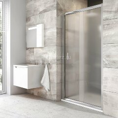 Душевая дверь Ravak раздвижная 110х190, толщина полотна 6мм универсальная, цвет профиля хром