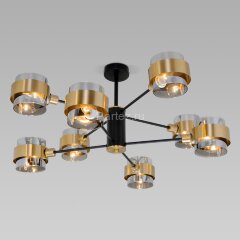 Потолочная люстра Eurosvet 70127/8 черный/дымчатый