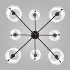 Потолочная люстра Eurosvet 60162/8 черный