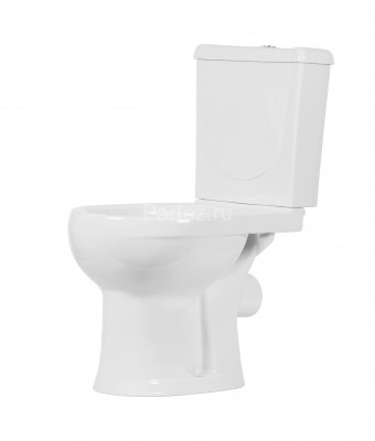 Унитаз-компакт Ирида Комфорт, горизонтальный выпуск, быстросъемное сиденье с микролифтом, белый (403